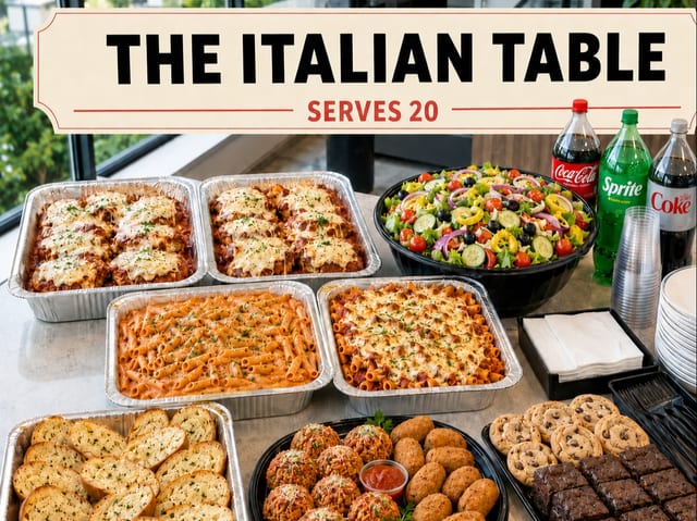 5. The Italian Table _Serves 20-25.