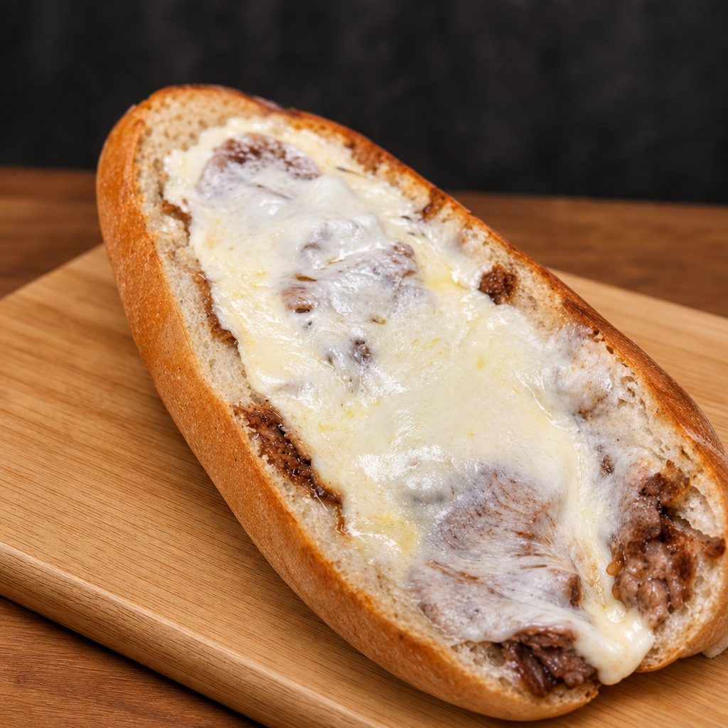 Hot Roast Beef & Mozzarella – Cranford’s Favorite Gravy Sub.