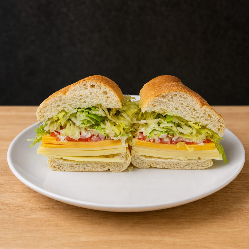 13. American, Swiss & Provolone All-Cheese.