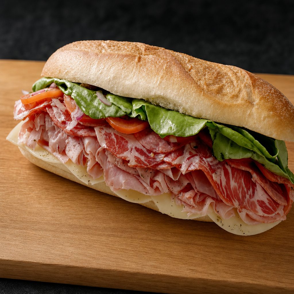 4. Imported Prosciutto di Parma, Ham & Genoa Salami, Daniele Capicola & Provolone.