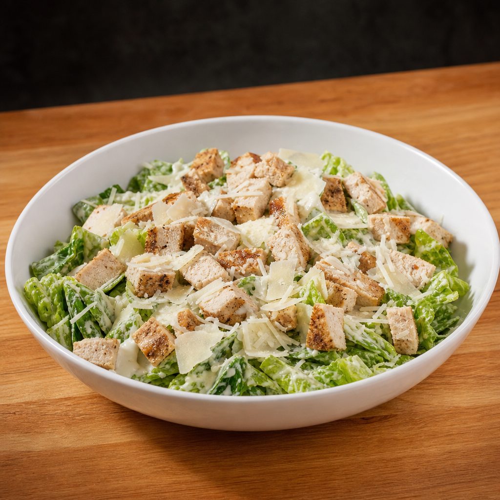 Grilled Chicken Caesar Salad.