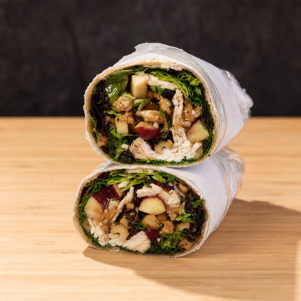 Apple Walnut Wrap w/ Grilled Chicken.