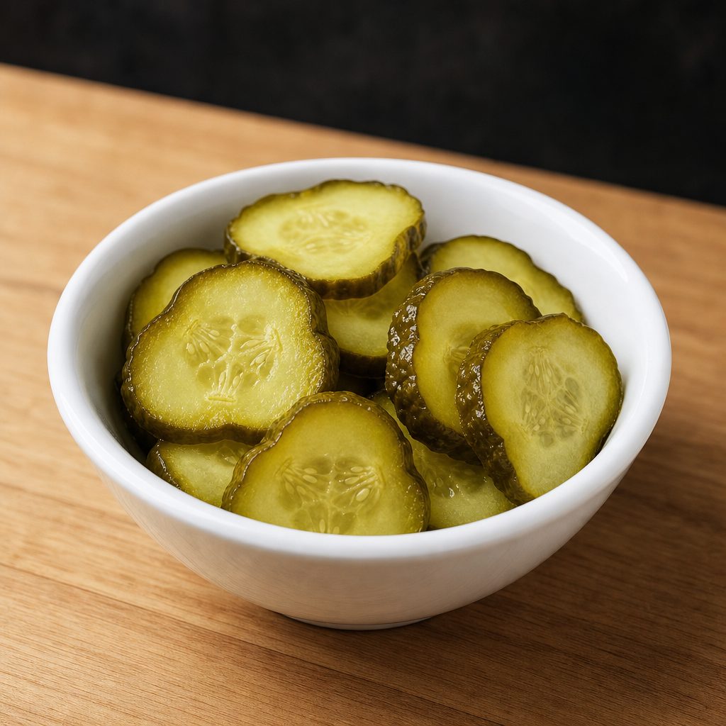 Sliced Pickle Chips.
