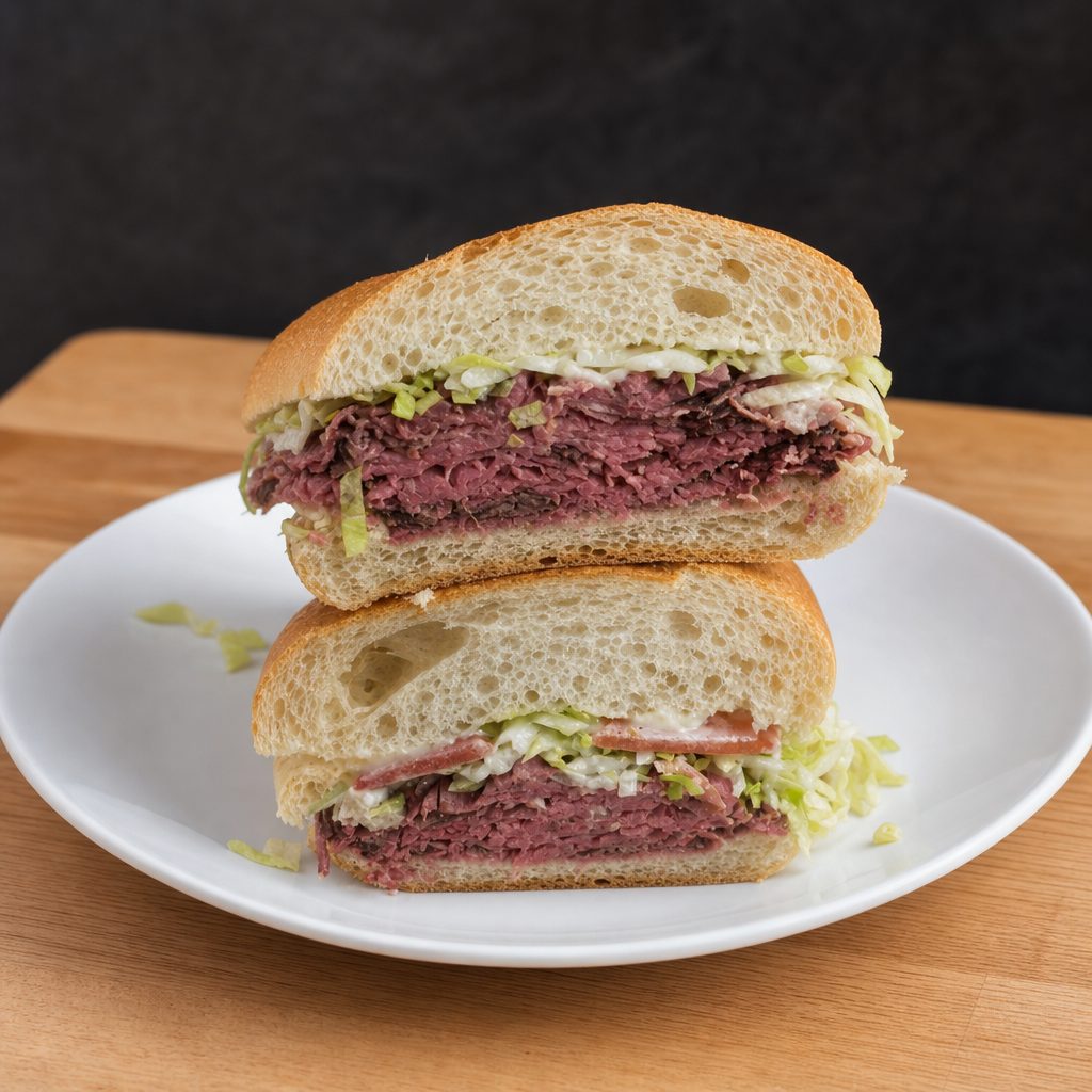 5. Store Cooked Roast Beef and Cheese.